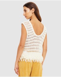 The Upside - Kamali Knit Fringe Top