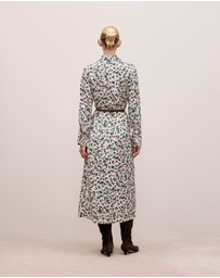 Trenery - Liora Floral Belted Dress in Forest