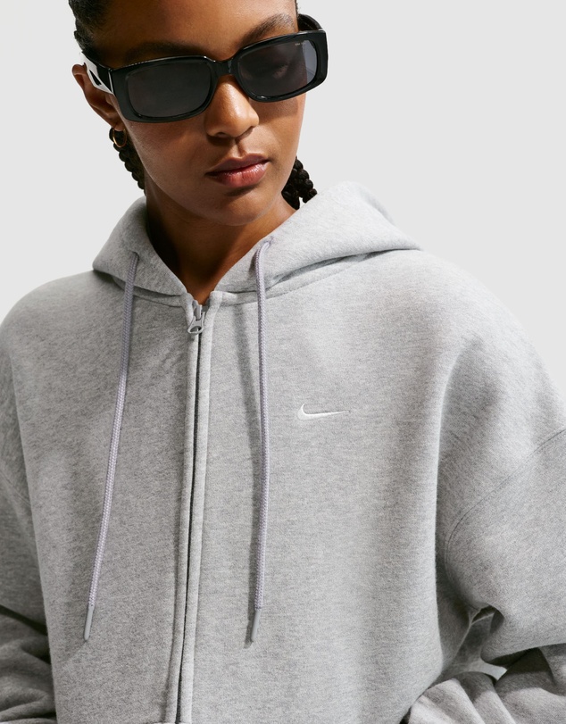 Nike - Nike Studio Fleece Midweight Oversized Full-Zip Hoodie