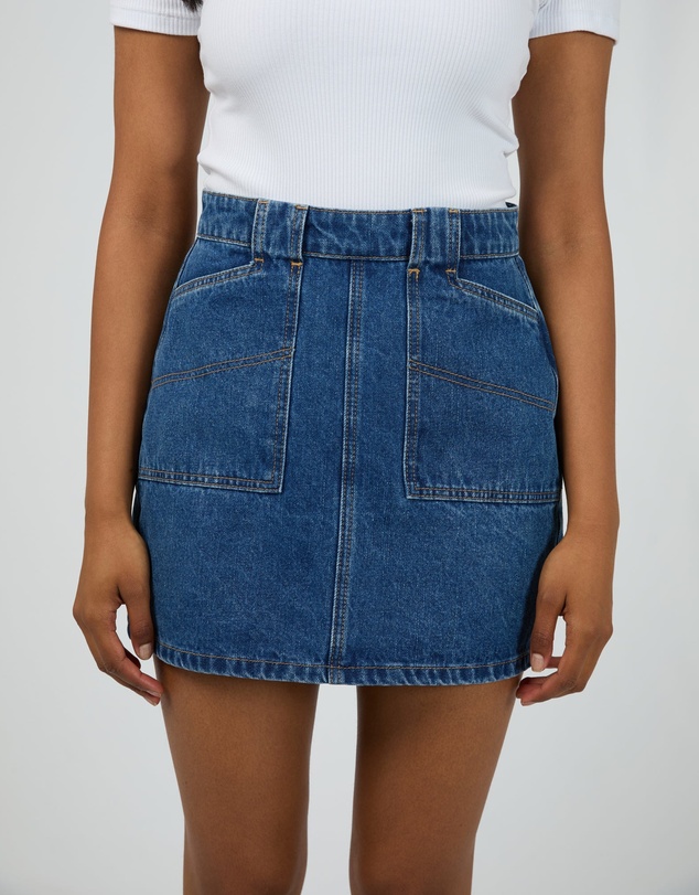 All About Eve - Becca Skirt Heritage Blue