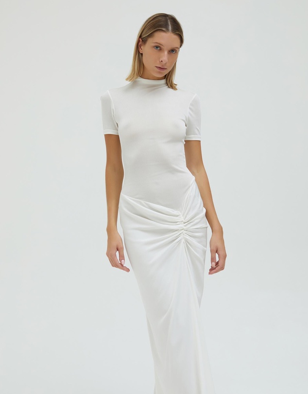 Christopher Esber - Fusion Ruched Tee Gown