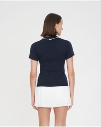 Huffer - Women's Diamond Knit Polo