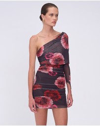 Suboo - Frida Draped Off Shoulder Long Sleeve Mini