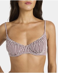 Billabong - Womens Mini Wave Check Underwire Bikini Top