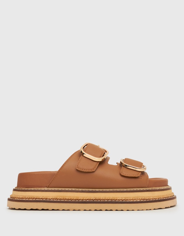 Betts - Harland Leather Flatform Slides
