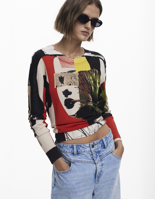Desigual - Lacroix Collage Sweater