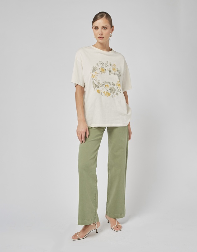 DRICOPER DENIM - Amy Cream WL Printed Tee
