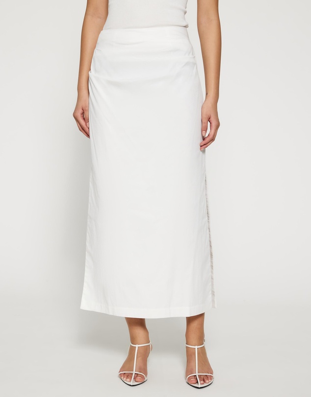 Lover - Tianah Tuck Detail Midi Skirt