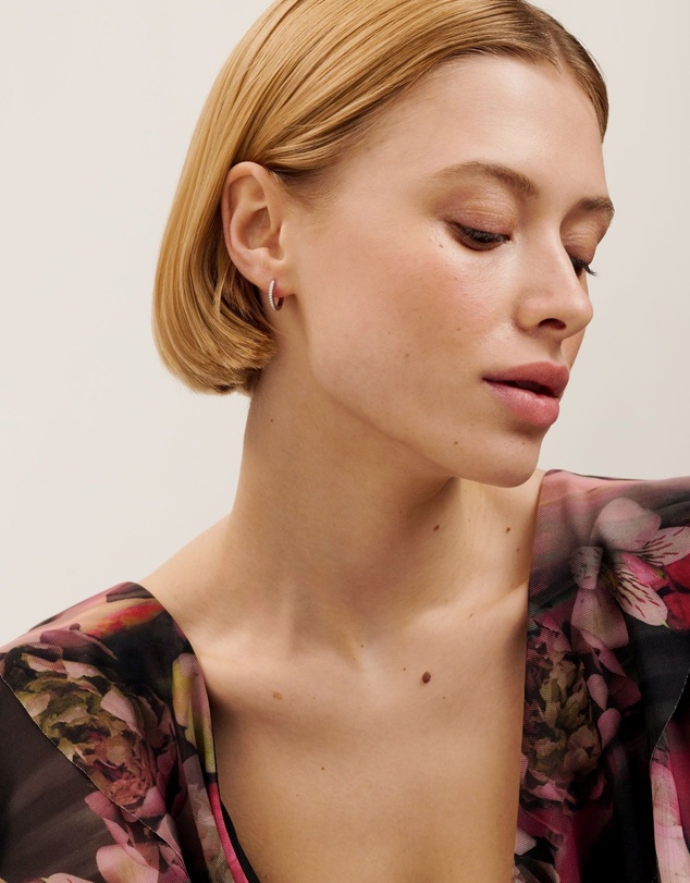 Ted Baker - Heplie Crystal Hoop Earrings 14mm