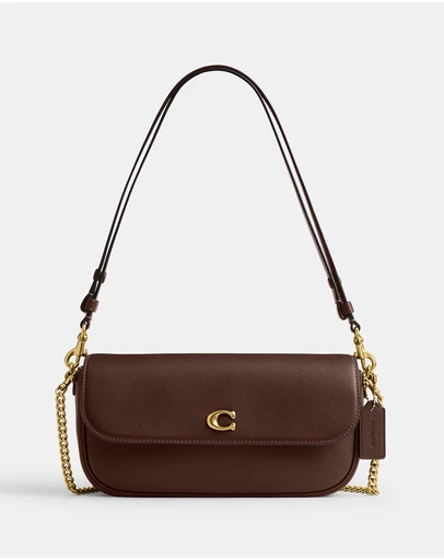 Coach - Refined Calf Leather Brook Flap Chain Bag