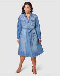 Something 4 Olivia - Dolly Denim Shirt Dress