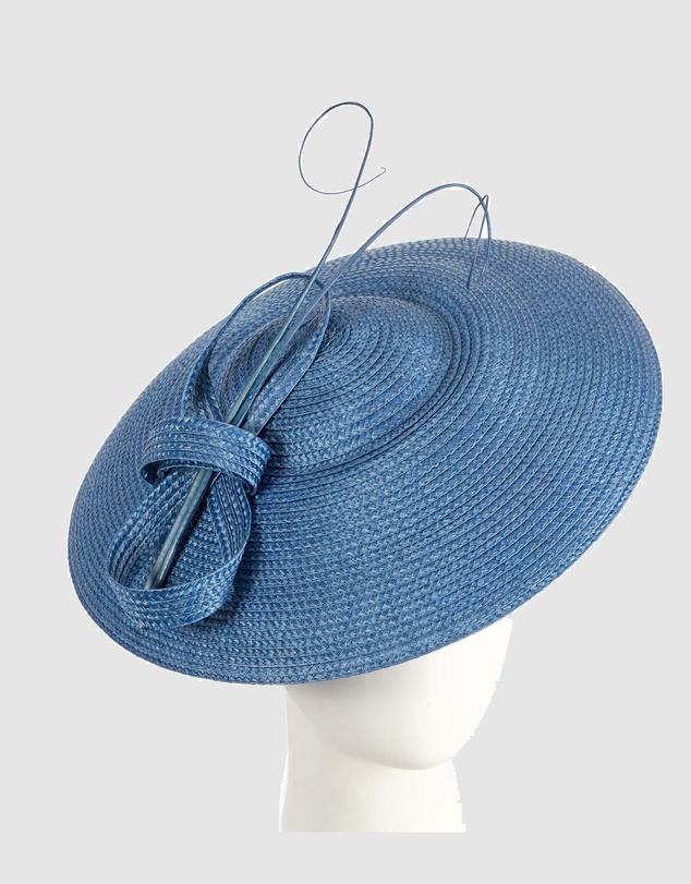 Max Alexander - Saucer Blue Racing Fascinator Hat