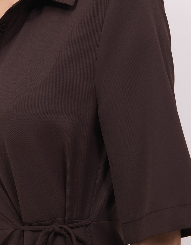 Calli - Sloane Side Tie Detail Maxi Shirt Dress