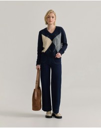 Oxford - Alexa Stretch Patch Pocket Jeans