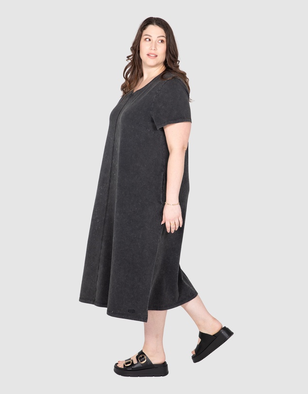 Love Your Wardrobe - Kara Acid Wash T-shirt Dress