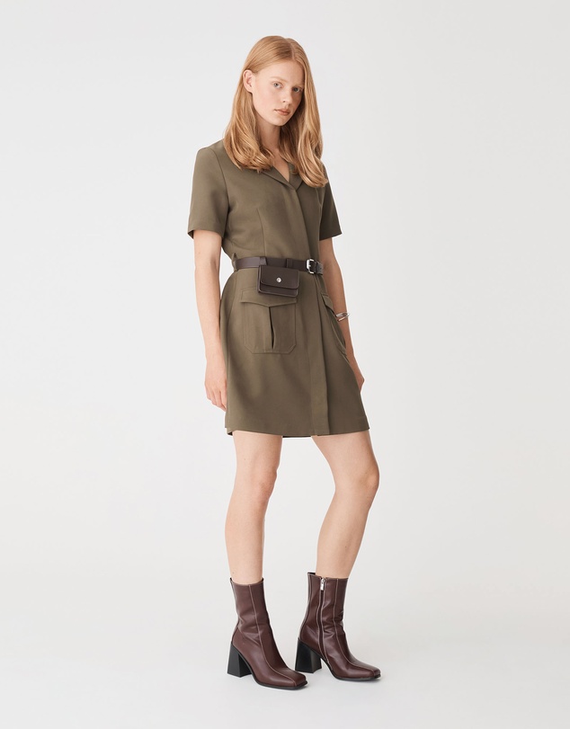 Forcast - Stevie Utility Mini Dress