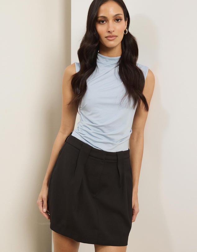 Atmos&Here - Noa Mini Skirt With Pleat Detail