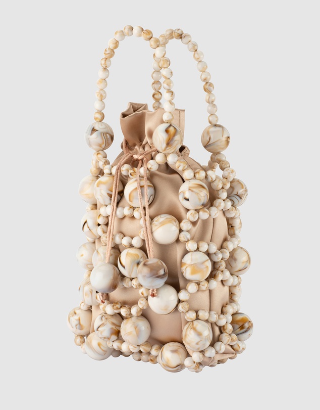 Olga Berg - Sammy Beaded Cage Bag