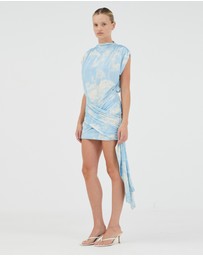 Third Form - Aura Draped Mini Dress