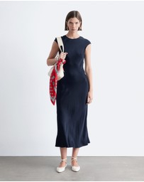 & Other Stories - Fitted Satin Maxi Dress