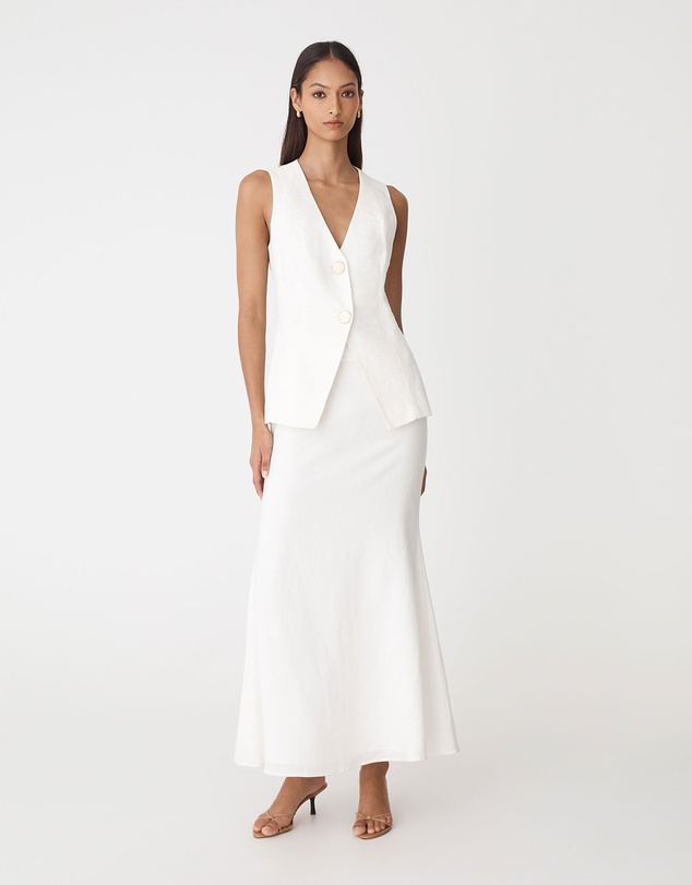 Forcast - Ami V-Neck Linen Vest