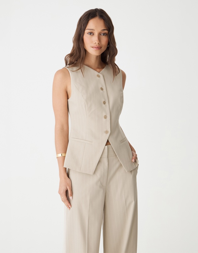 Forcast - Zoe Pinstripe Vest