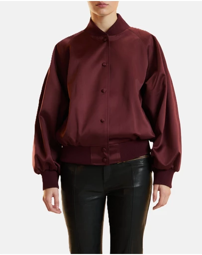 Cynthia Rowley - Satin Bomber Jacket
