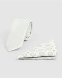 yd. - Bari Tie And Pocket Square Set