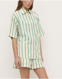 Assembly Label - Agnes Stripe Short Sleeve Shirt