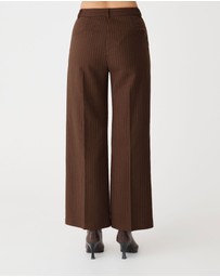 Forcast - Zara Pinstripe Tailored Pants