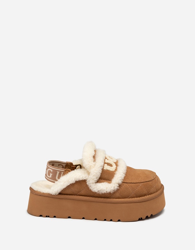 Ozwear Connection Uggs - Ugg Violet Matelassé Shearling Platform Slipper (Detachable Feature)