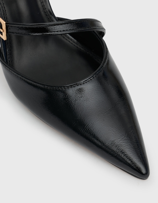 Betts - Gala Buckle High Heeled Mules