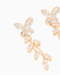 Lovisa - Gold Diamante Vine Drop Earrings