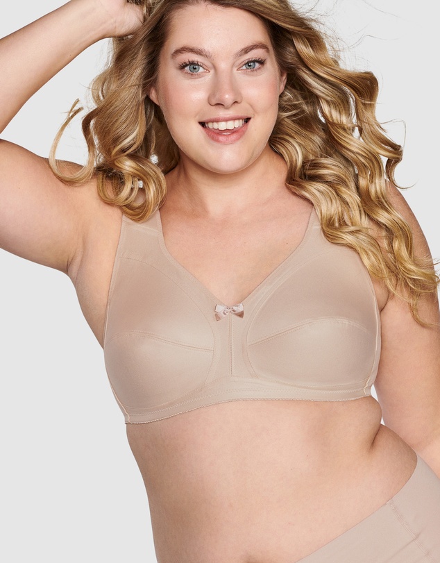 Naturana - Cotton Blend Full Coverage Wide Strap Bra