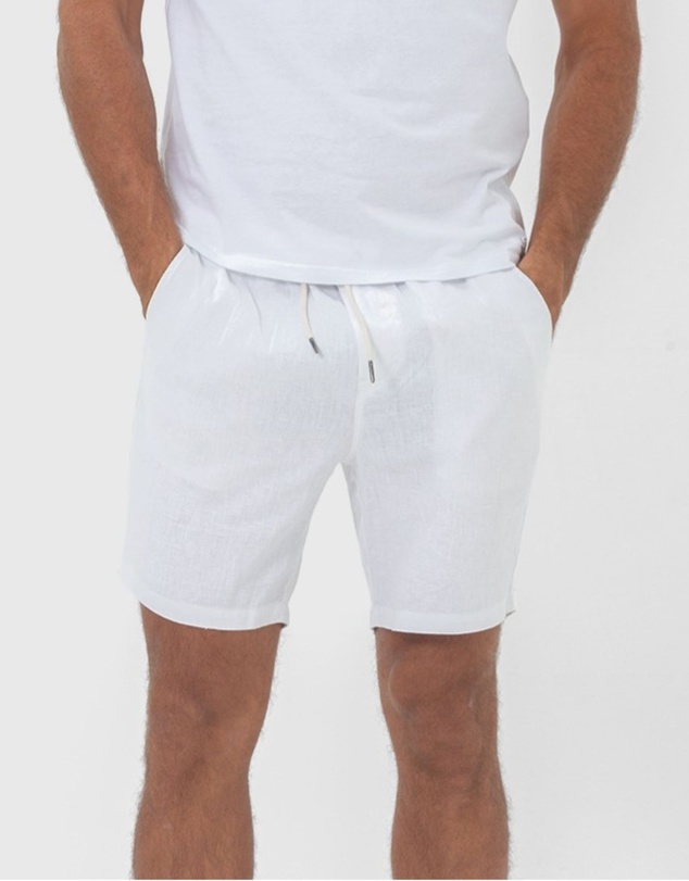 Coast Clothing - Linen Shorts- White