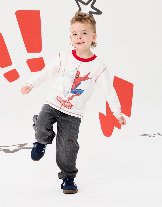 Rock Your Kid - Spiderman LS Tee - Kids-Teens