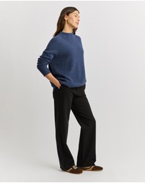 Toorallie - Drop Shoulder Mock Neck