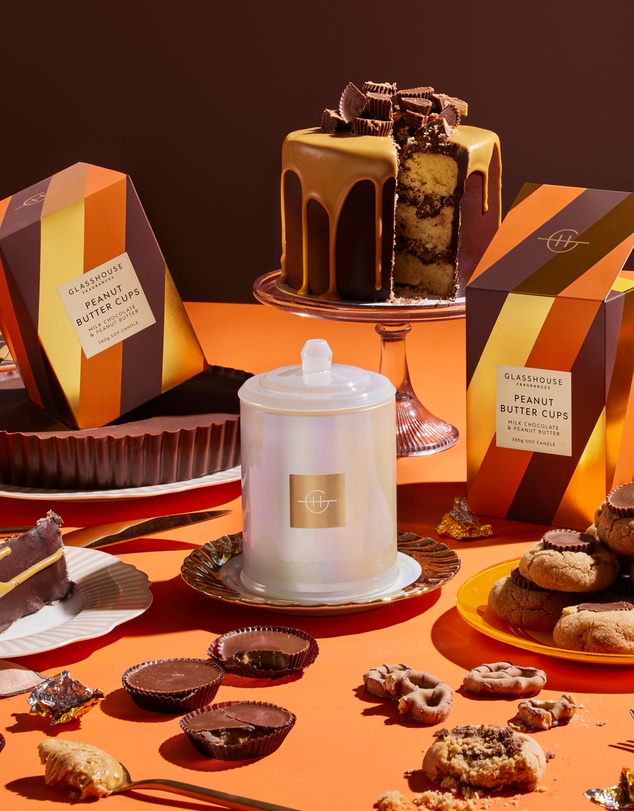 Glasshouse Fragrances - Peanut Butter Cups 380g Soy Candle