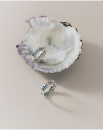 HOUSE OF SLANI - Summer Inspired Caprina Silver Hoops