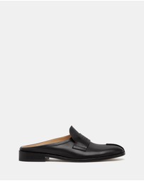 MM6 Maison Margiela - Slip On Leather Slides - Women's