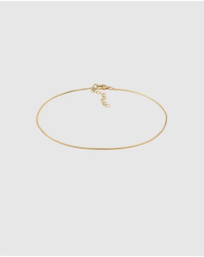 Elli Jewelry - Anklet in Gold-Plated 925 Silver