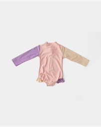 WITH LOVE FOR KIDS - Frills Long Sleeve Swimmers - Babies - Kids