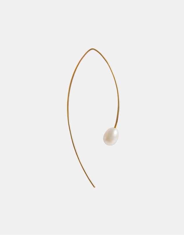 FAIRLEY - Pearl Curve Earrings