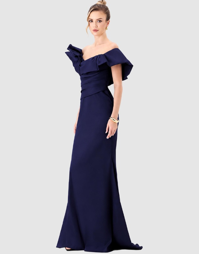Bariano - Sminty Dramatic Frill Gown