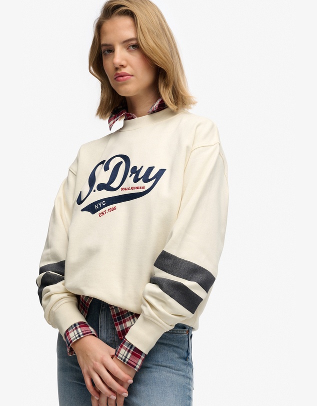 Superdry - Varsity Script Loose Crew