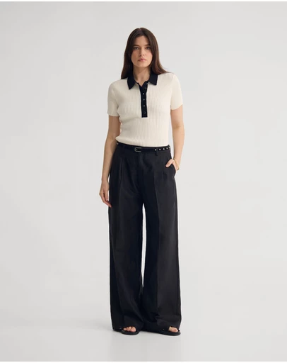 Oxford - Monique Rib Polo Knit