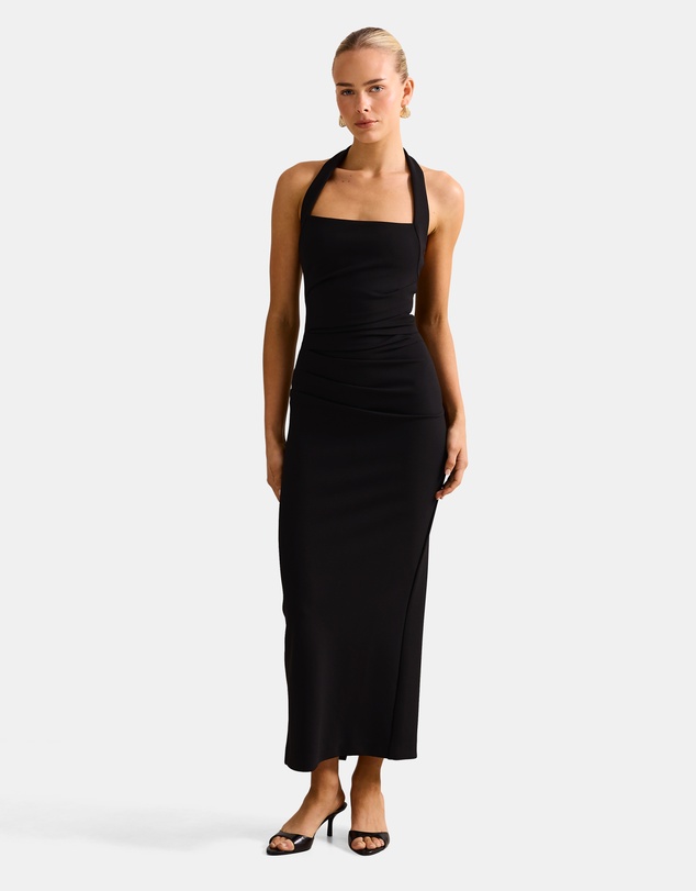 Forever New - Georgie Halter Neck Ruched Bodycon Dress