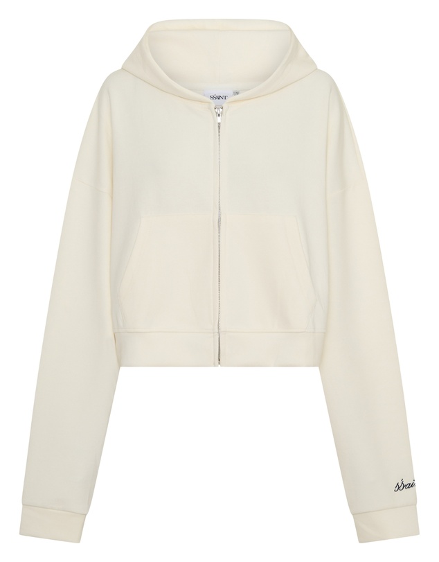 SSAINT - SŚAINT Cropped Hoodie Butter & Navy