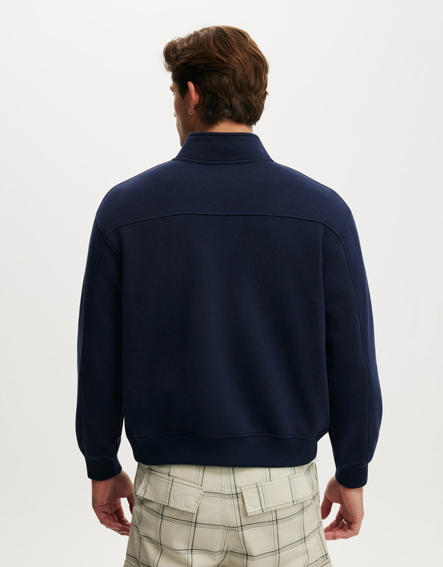 Cotton On - 1/4 Zip Crew Sweat