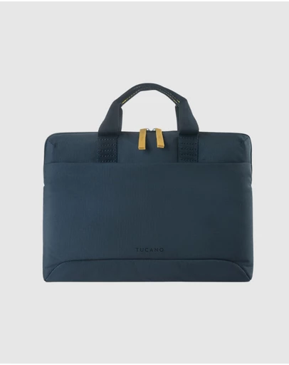 Tucano - Tucano Smilza Super Slim Laptop Bag Blue for 14 Inch Laptops and MacBook Pro with Strap and Pocket